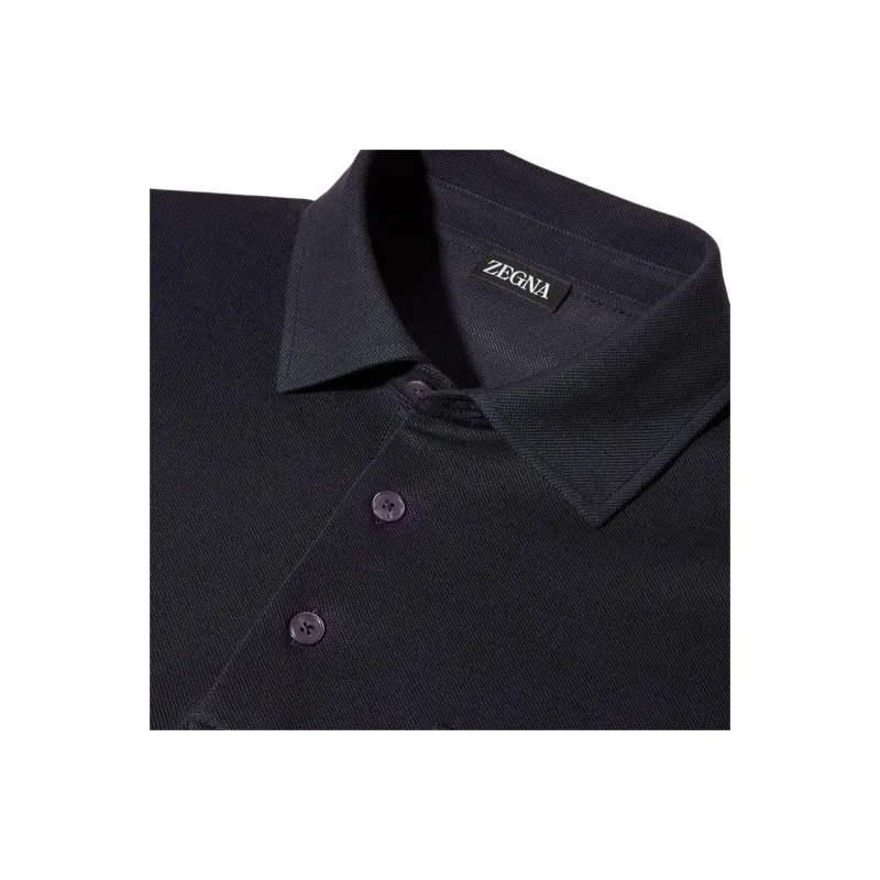 Zegna Short Sleeved Straight Hem Polo Shirt-3