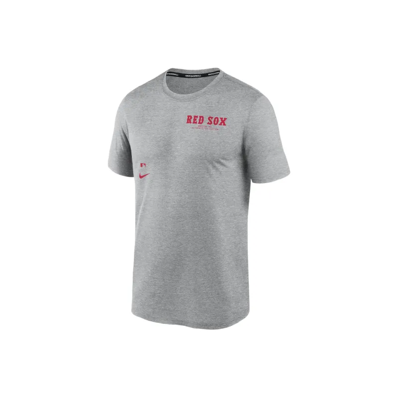 Nike T-Shirt Boston Red Sox Men's Gray-0