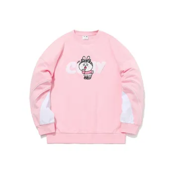 Line Friends X LINING Sweatshirts Unisex Pink