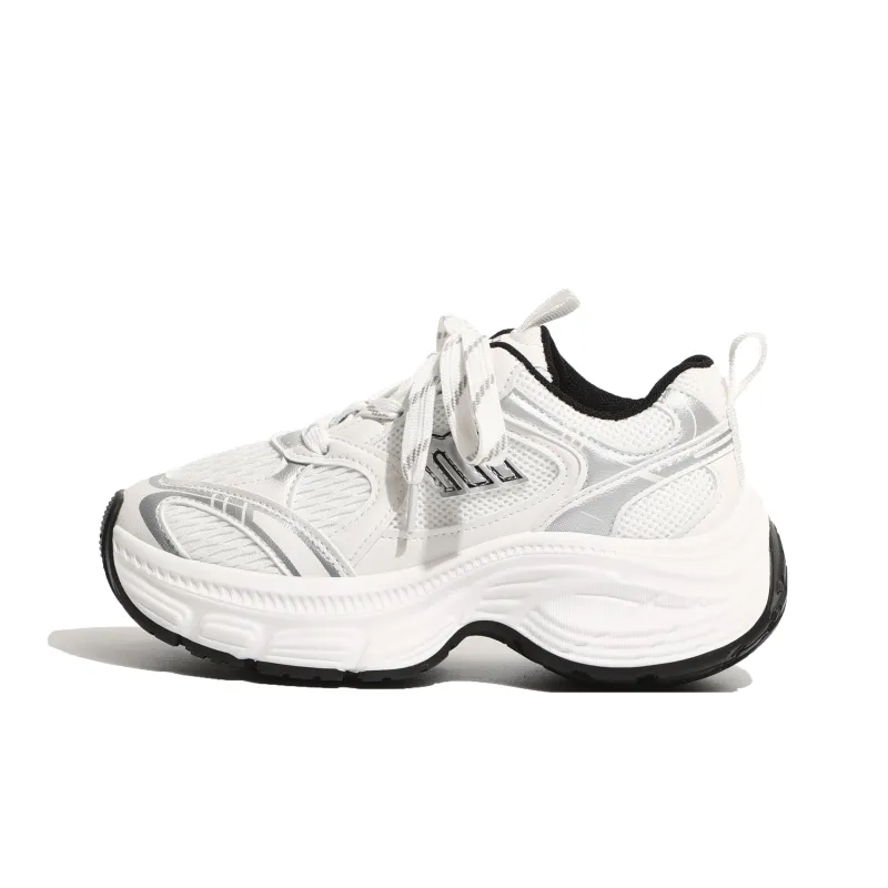 NUNZ Low Top Chunky Sneakers Women's White-0