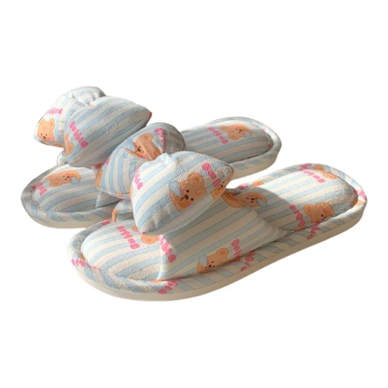 Thin Strips Slippers Women's Ecru-6