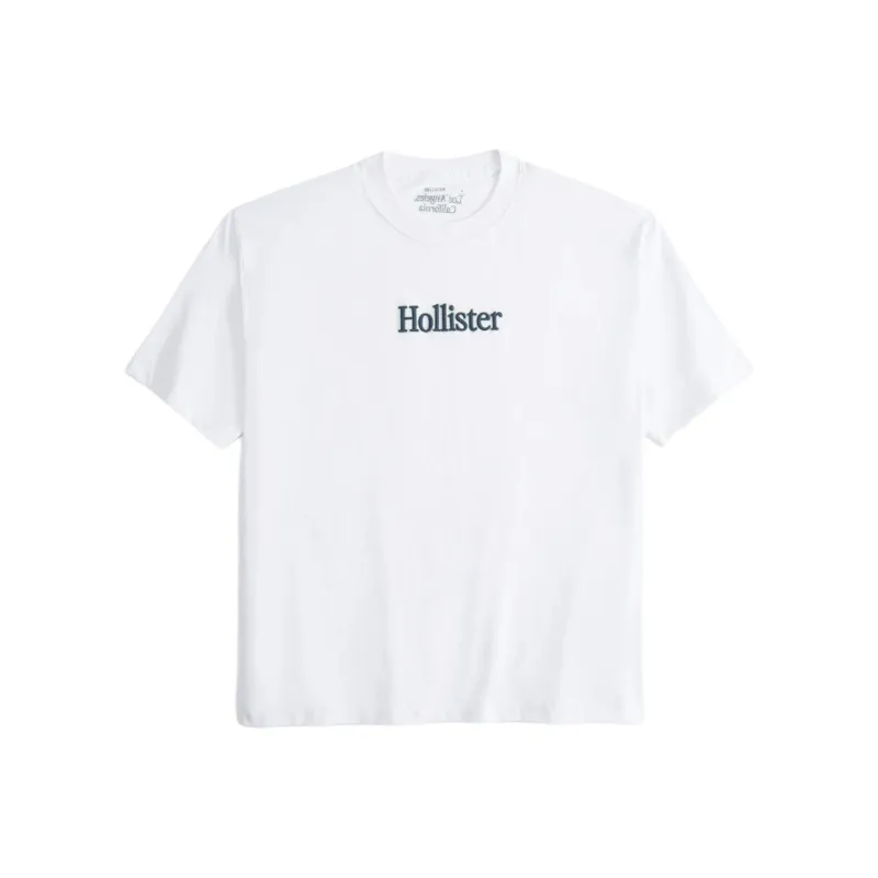 Hollister T Shirts Unisex White-0