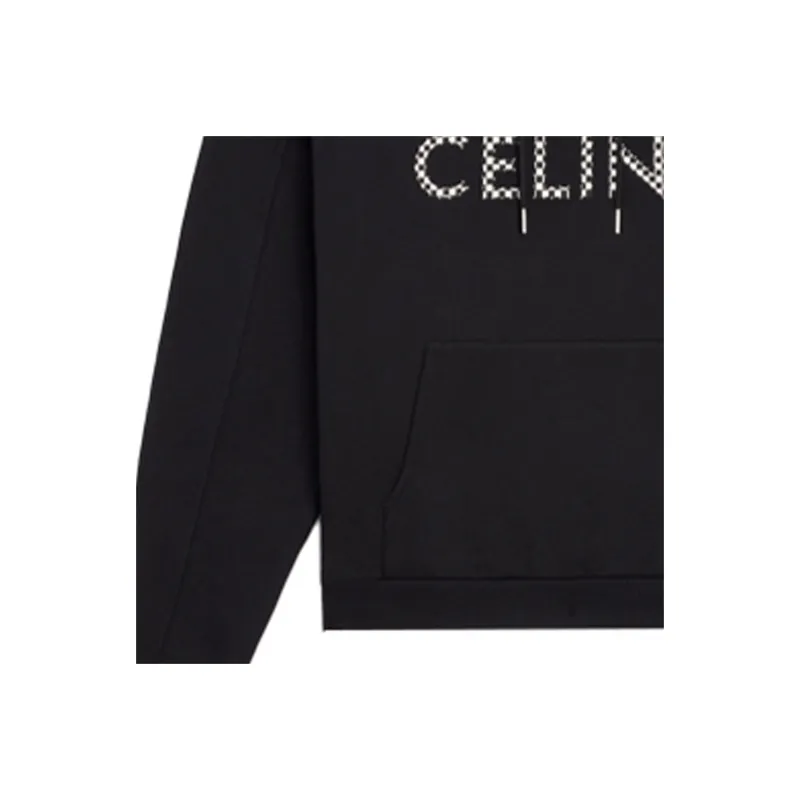 CELINE Loose Sweatshirt In Cotton Fleece With Studs-3