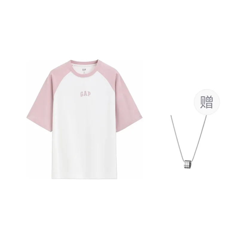 GAP T Shirt Unisex Light Purple Necklace-0