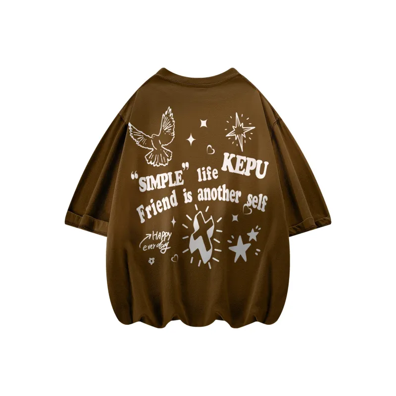 Kepu Short Sleeved T Shirts Unisex-16