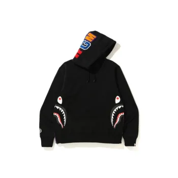 A BATHING APE Side Zip Shark Wide Pullover Hoodie