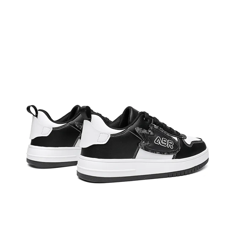 ABIDJAN Rocket Collection Lightweight And Breathable Low Top Skateboard Shoes Unisex White Black-4