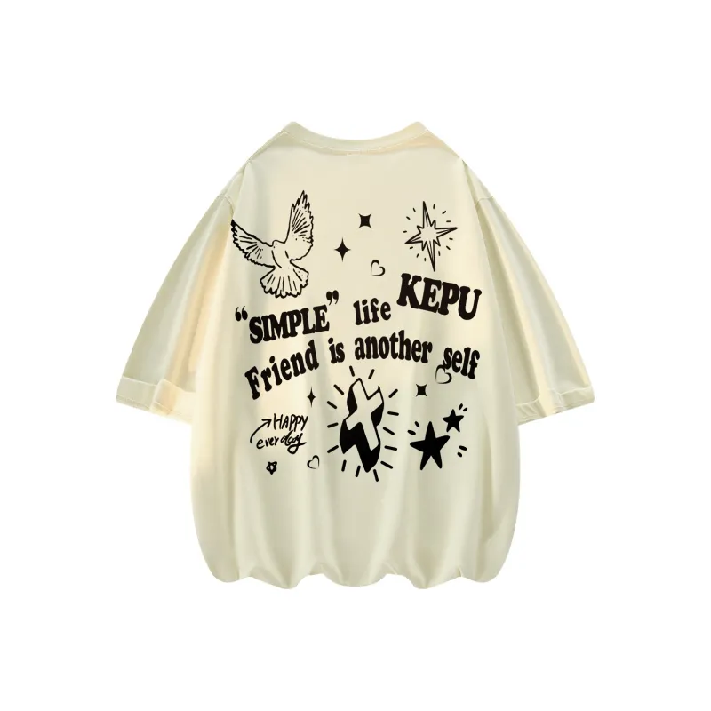 Kepu Short Sleeved T Shirts Unisex-22
