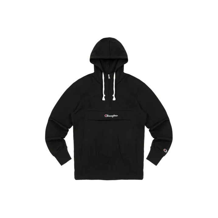 Champion Hooded Loose Fit Regular Sweatshirt Unisex Black-0