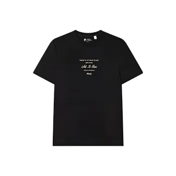 FILA Heritage T Shirt Men's Jet Black