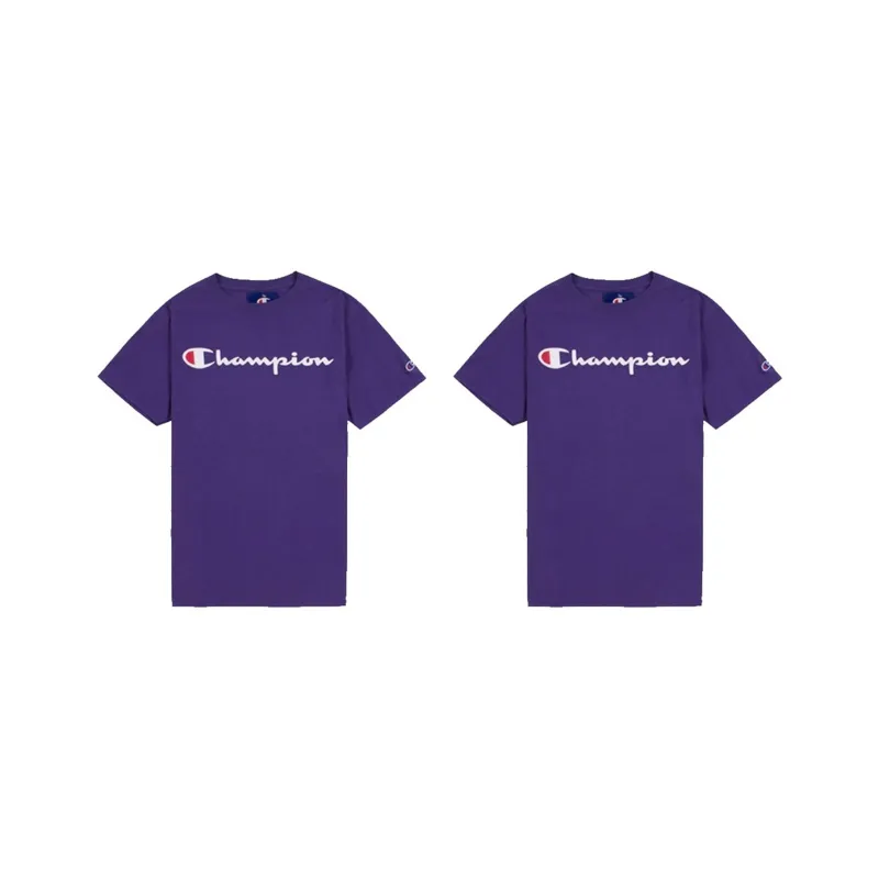 Champion T Shirt Unisex 2 Pack Purple-0