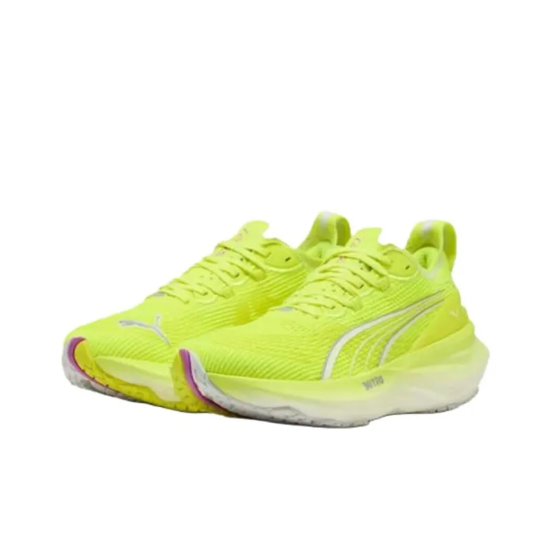 PUMA ForeverRun NITRO™ II Anti Slip Wear Resistant Low Top Running Shoes Women's Yellow-1