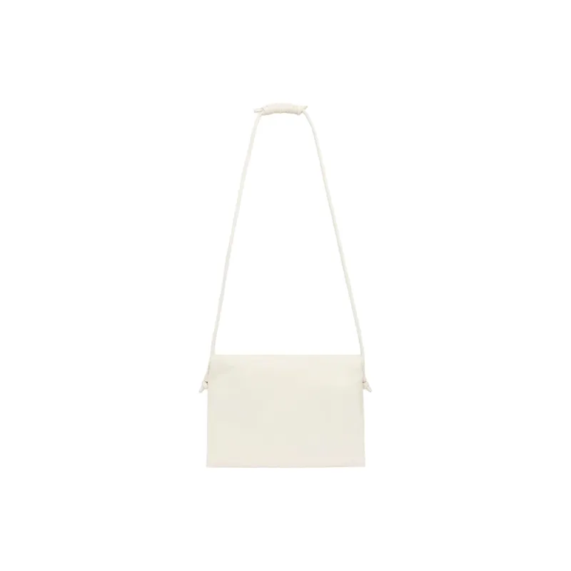 ST. AGNI Lambskin Shoulder Bag Women's White-0