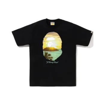 A BATHING APE Logo print Cotton T shirt
