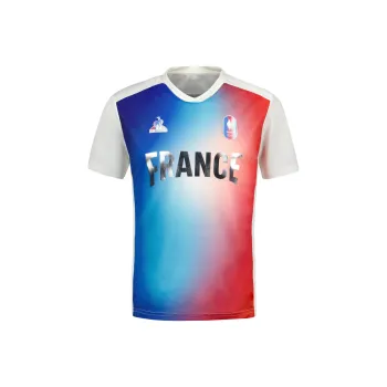 Le Coq Sportif Paris Olympic Games Series SS24 Maillot Équipe De France Homme T-Shirt Men's White