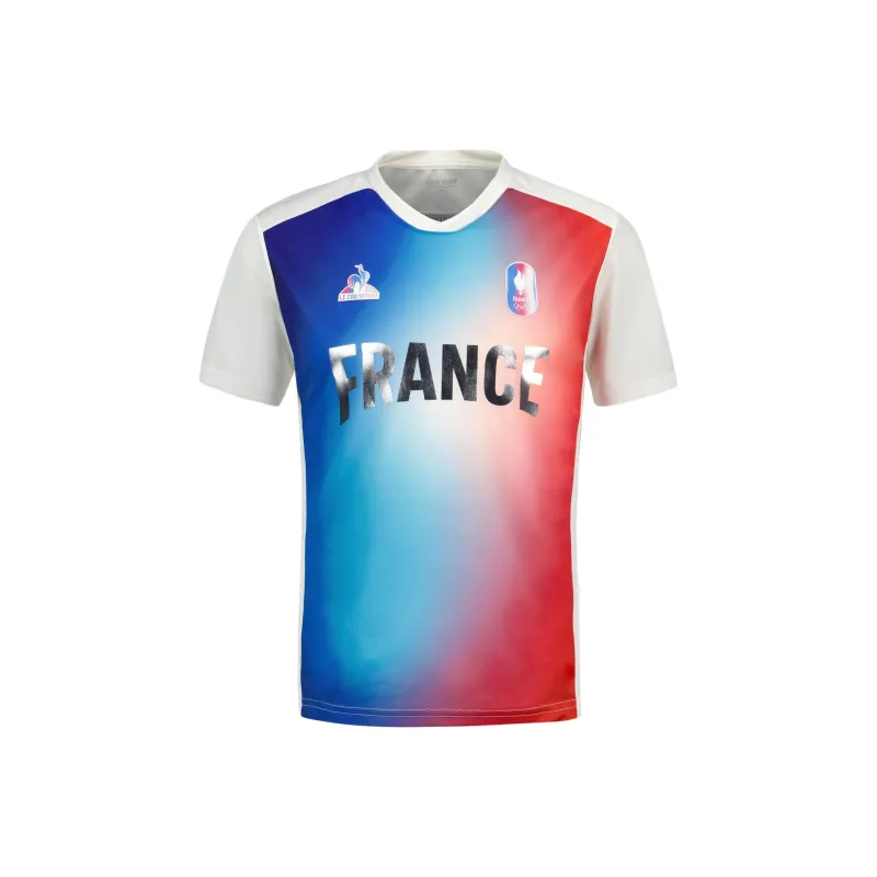 Le Coq Sportif Paris Olympic Games Series SS24 Maillot Équipe De France Homme T-Shirt Men's White-0