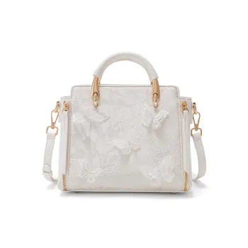 CLEVER& KETCH PU Handbag Women's White/Pink