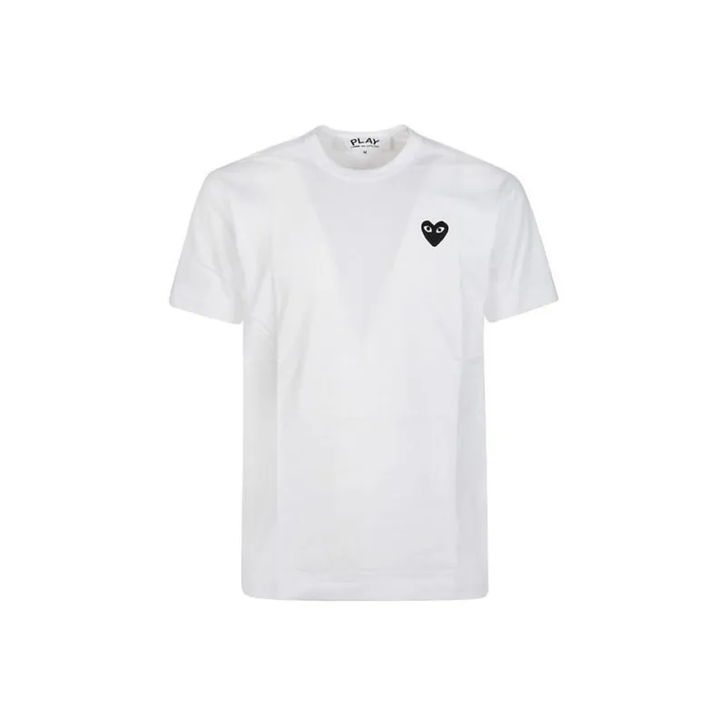 CDG Play T Shirts Men White-0