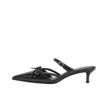 URBAN REVIVO Kitten And Casual Single Shoes Women's Black