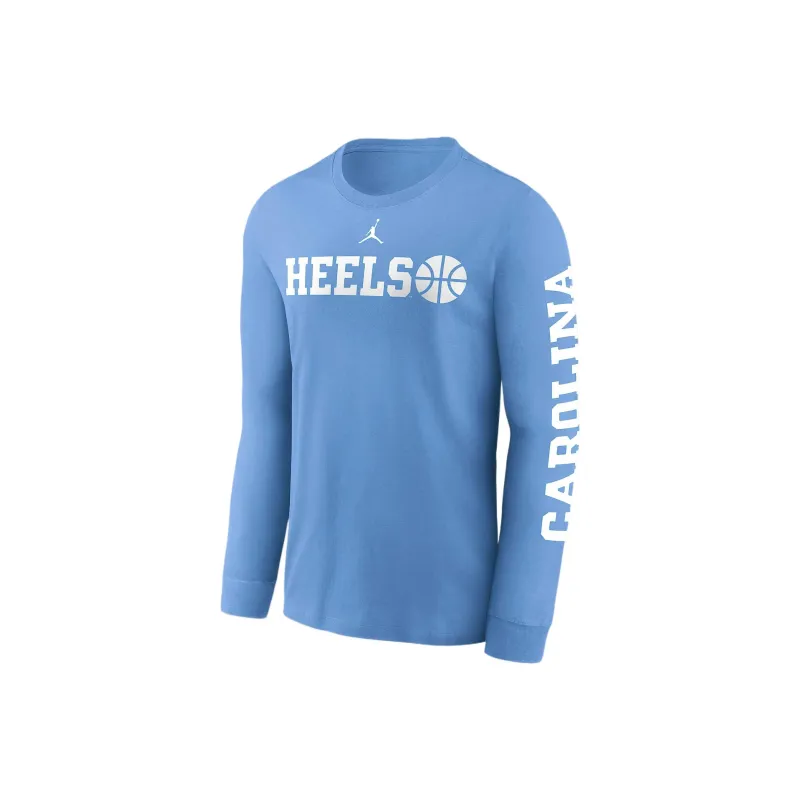 Nike North Carolina Tar Heels Basketball Icon Jordan College Long Sleeve T Shirt-0
