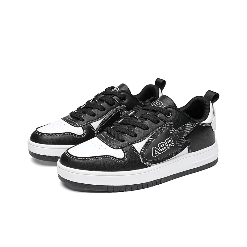 ABIDJAN Rocket Collection Lightweight And Breathable Low Top Skateboard Shoes Unisex White Black-2