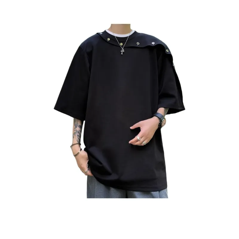 TESTUNG Trendy Versatile T Shirt Unisex-9