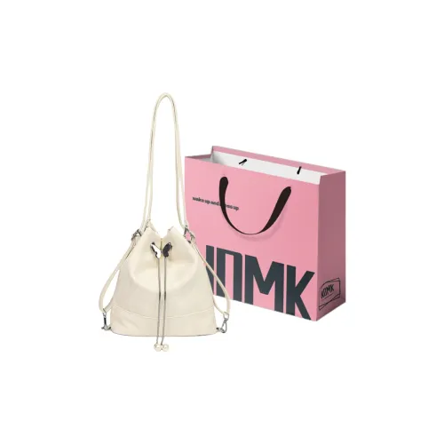 NOMK PU Bucket Bag Shoulder Bag Crossbody Bag Backpack Regular Women's Silver/Green/White/Black
