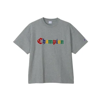 Champion SS24 Drop Shoulder Sleeve T-Shirt Men's Oxford Gray