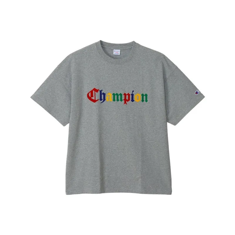 Champion SS24 Drop Shoulder Sleeve T-Shirt Men's Oxford Gray-0