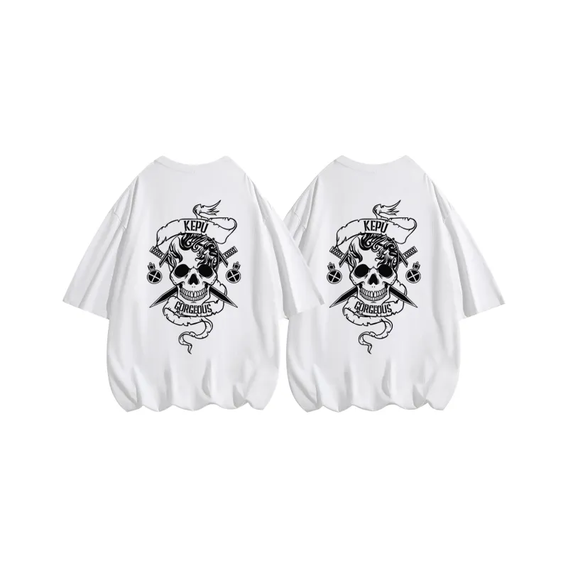 Kepu T Shirt Unisex 2 Pack 2 Pack White+White-0
