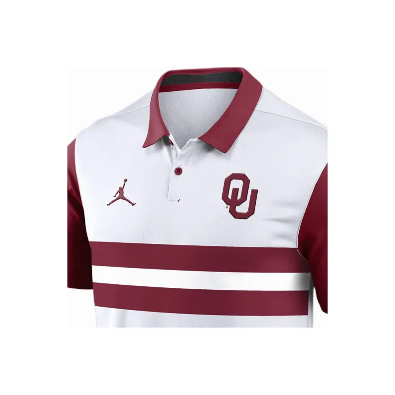 JORDAN Oklahoma Sooners Primetime Campus Vapor Men's JORDAN Dri FIT College Polo-2