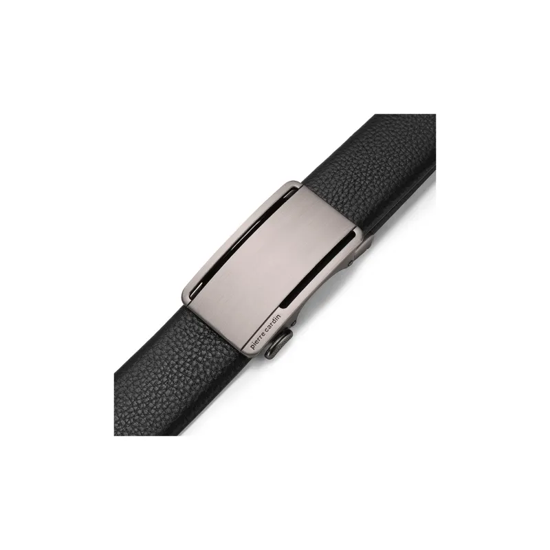 PIERRE CARDIN Cow Leather Belts Men's Black 3.5cm-13