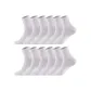 GL4024 Crew Socks, White 12 Pack