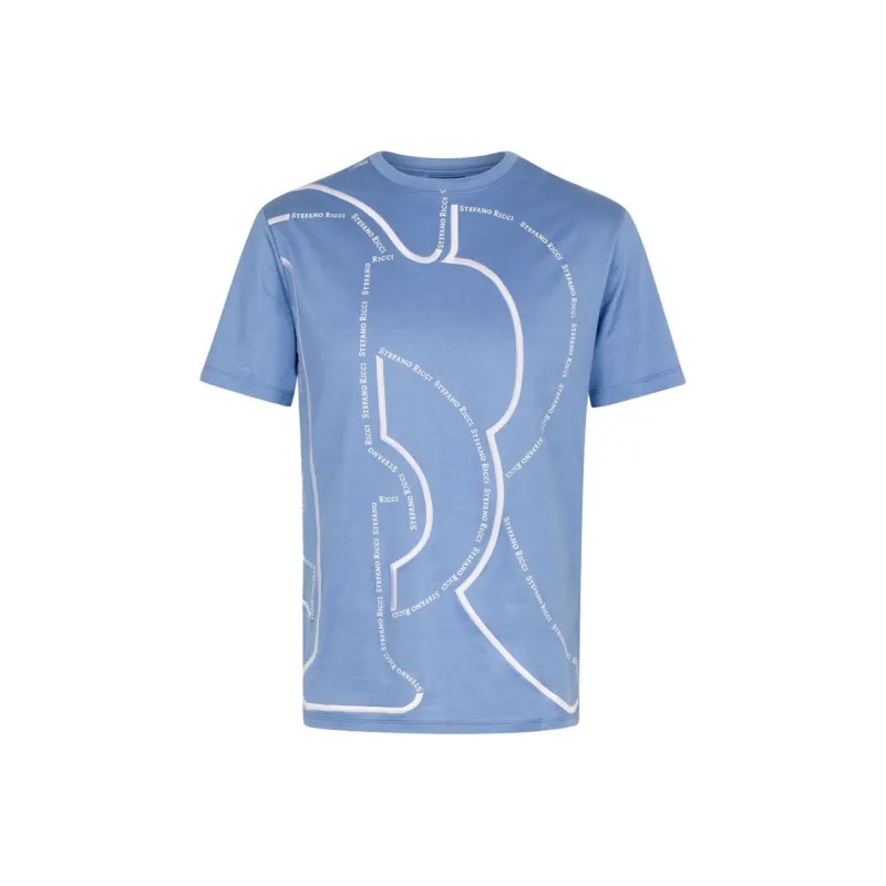 STEFANO RICCI T-Shirt Men's Blue-0
