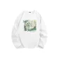[100% cotton]White (Painting of Crane)