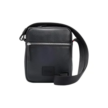 HUGO BOSS Artificial Leather Reporter Bag Shoulder Bag Men's Black