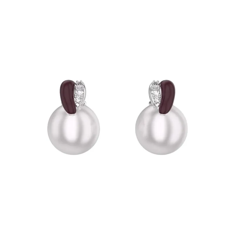 GOOGMO Rhodium plated Copper Earrings Women's-0