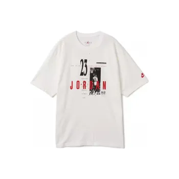 Jordan T Shirt Unisex White/Gym Red