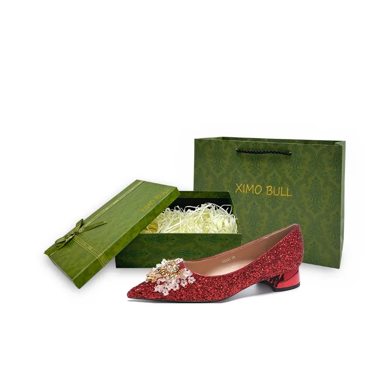 XIMO BULL Chunky Heel High Heels Women's-22
