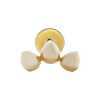 Monica Vinader 14kt Yellow Gold Nura Mini Pebble Cluster Earring