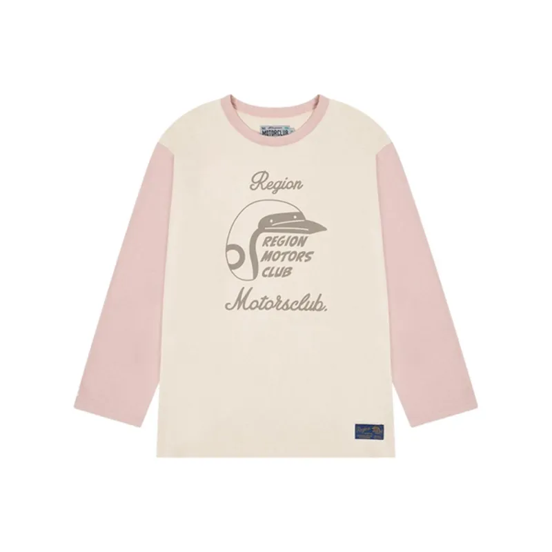 Safarispot REGION MOTORS CLUB RUGBY LONG SLEEVE T-Shirt Unisex Peach-0