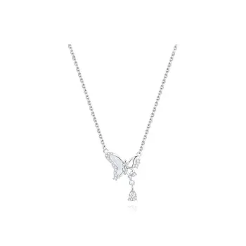 Qing Yi 925 Sterling Silver Necklaces Unisex