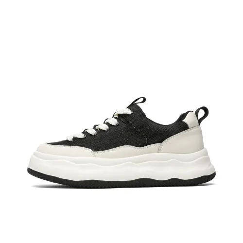 KUNGFUDEER Thread Line Collection Anti Slip Wear Resistant Low Top Skateboard Shoes Men's