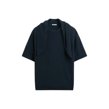ZARA T Shirts Men Sea Blue