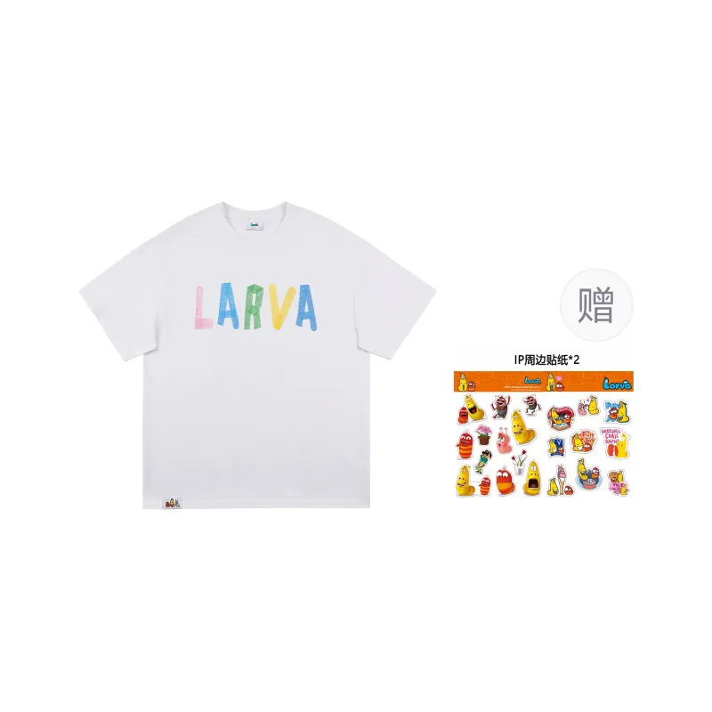 COMIC LARVA T Shirts Unisex-3