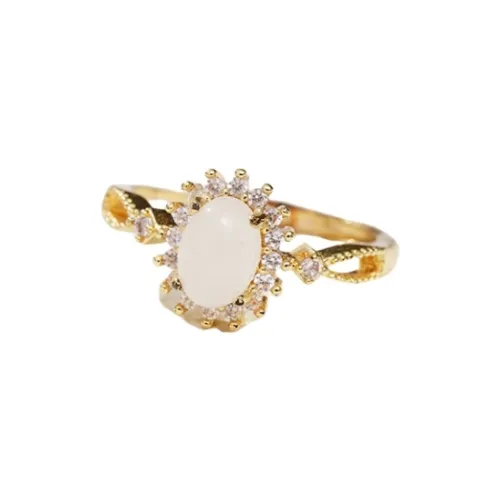 FANHAOGANG JADE Hetian Jade Rings White Jade Women's