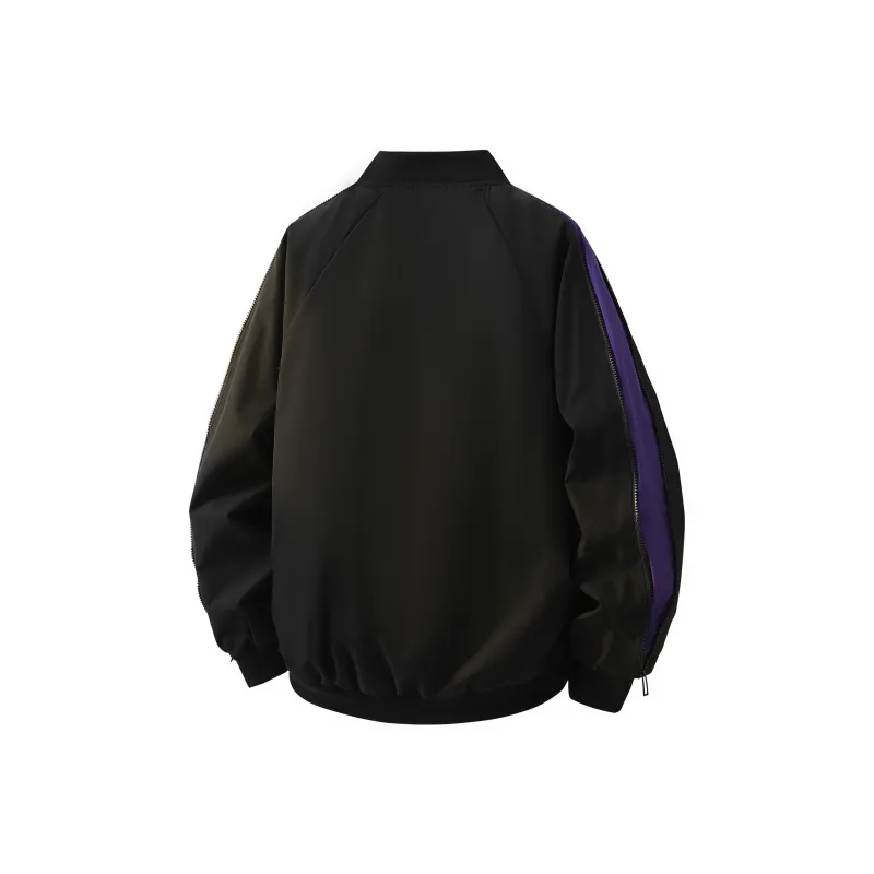 Magmode Baseball Jacket Unisex Black & Neon Green-6