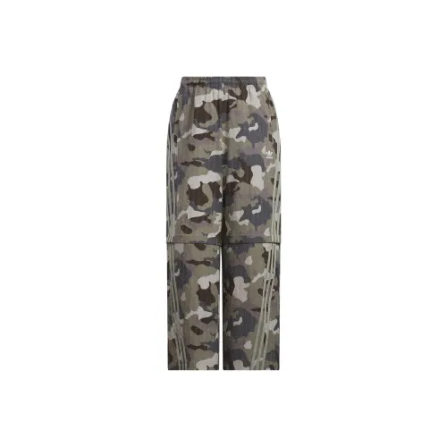 Adidas Originals ADILENIUM CAMO TRACK TRACKSUIT BOTTOMS Athletic Trousers Unisex Strata Olive Green