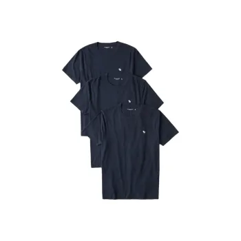 Abercrombie＆Fitch T Shirt Men's 3 Pack Marine Blue