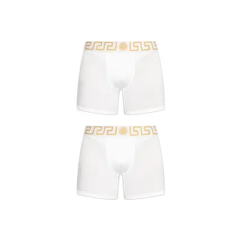 VERSACE Two Pack Logo Waistband Boxers
